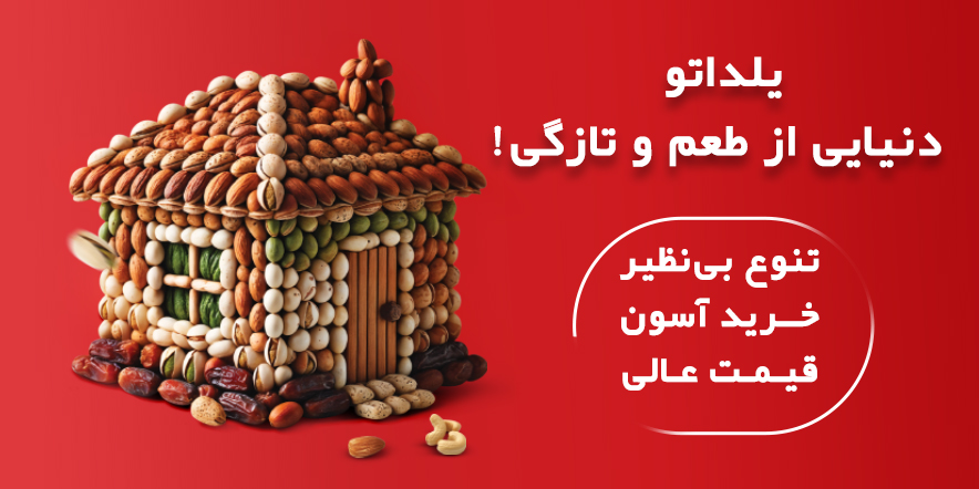 آجیل تازه با انواع مغزها - یلداتو